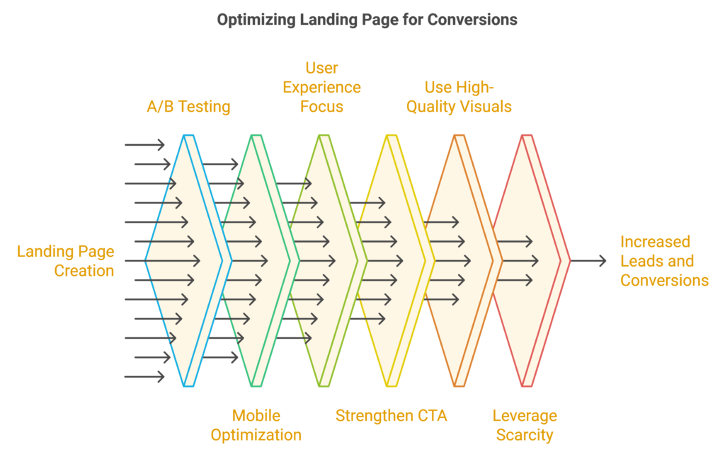 Landing pages for lead generation