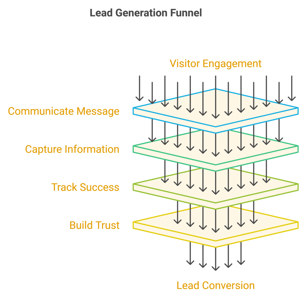 Landing pages for lead generation