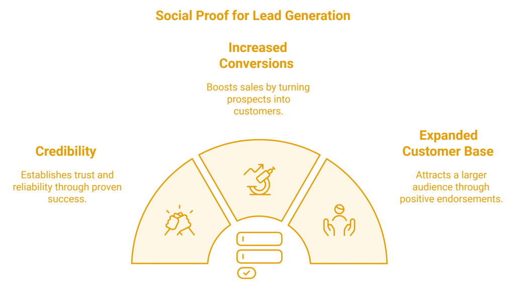 Social proof for lead generation